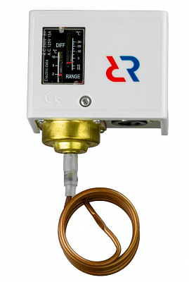 060L126566R Реле температуры KP61R, IP44, длина капиллярной трубки 12 м, контактная группа SPDT, Ридан