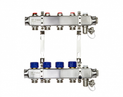 088U0972R Комплект коллекторов SSM-2R set с кронштейнами, 2 контура, Ридан